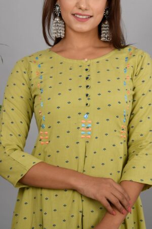 Pink Color Cotton Kurti With Mega Sleeves Style Round Neck Pattern For  Ladies Decoration Material: Sequins at Best Price in Borsad | Ruchi's  Creation